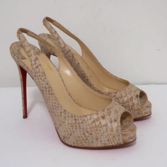Christian Louboutin Shoes - Christian Louboutin No Prive 120 Cork Size 36.5